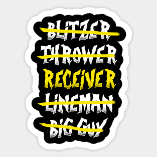 Receiver Blood Bowl Sticker